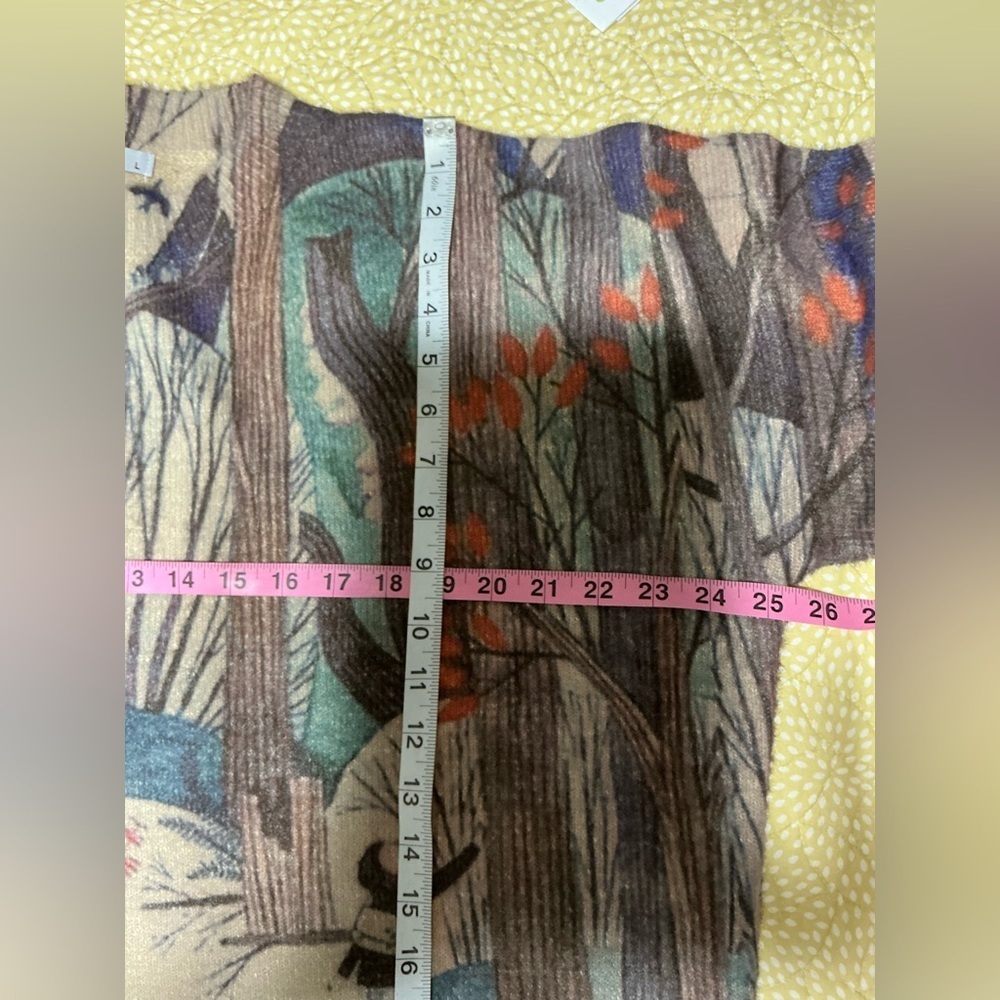 EUC Togputel Multicolor Forest Print Sweater Large - Picture 5 of 9